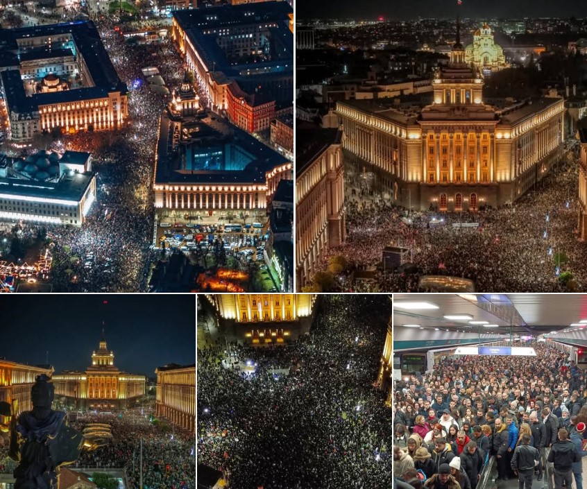 Protesti v Bolgariji, vir FB